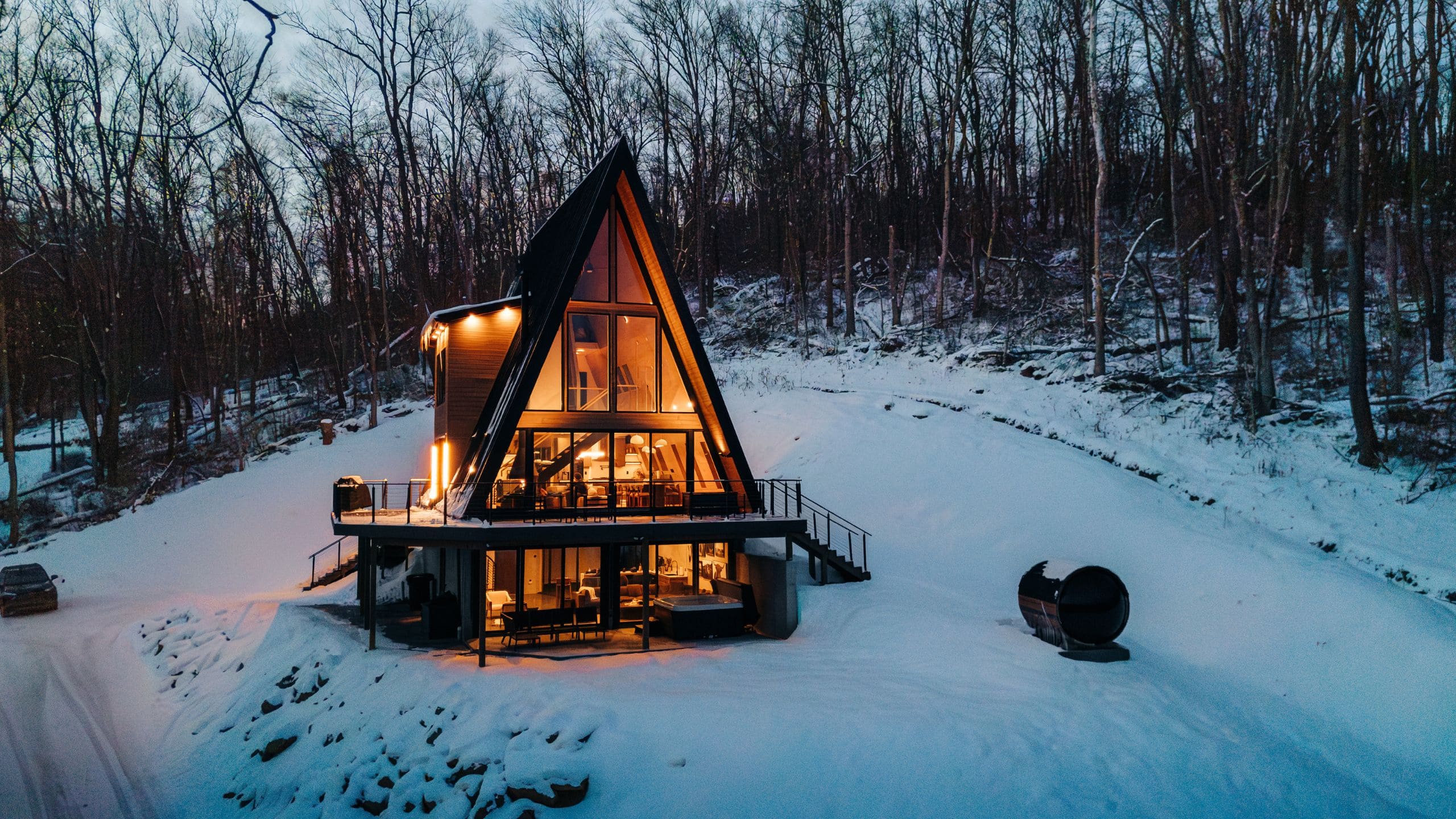A-frame cabin design
